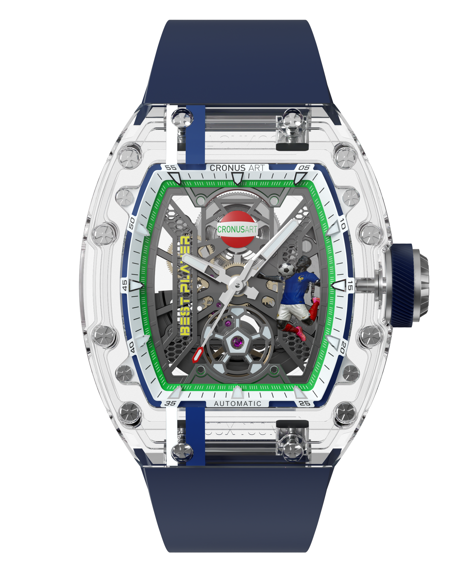 CronusArt CM001-097 Decisive Moment Crystal Mechanical Transparent Watch