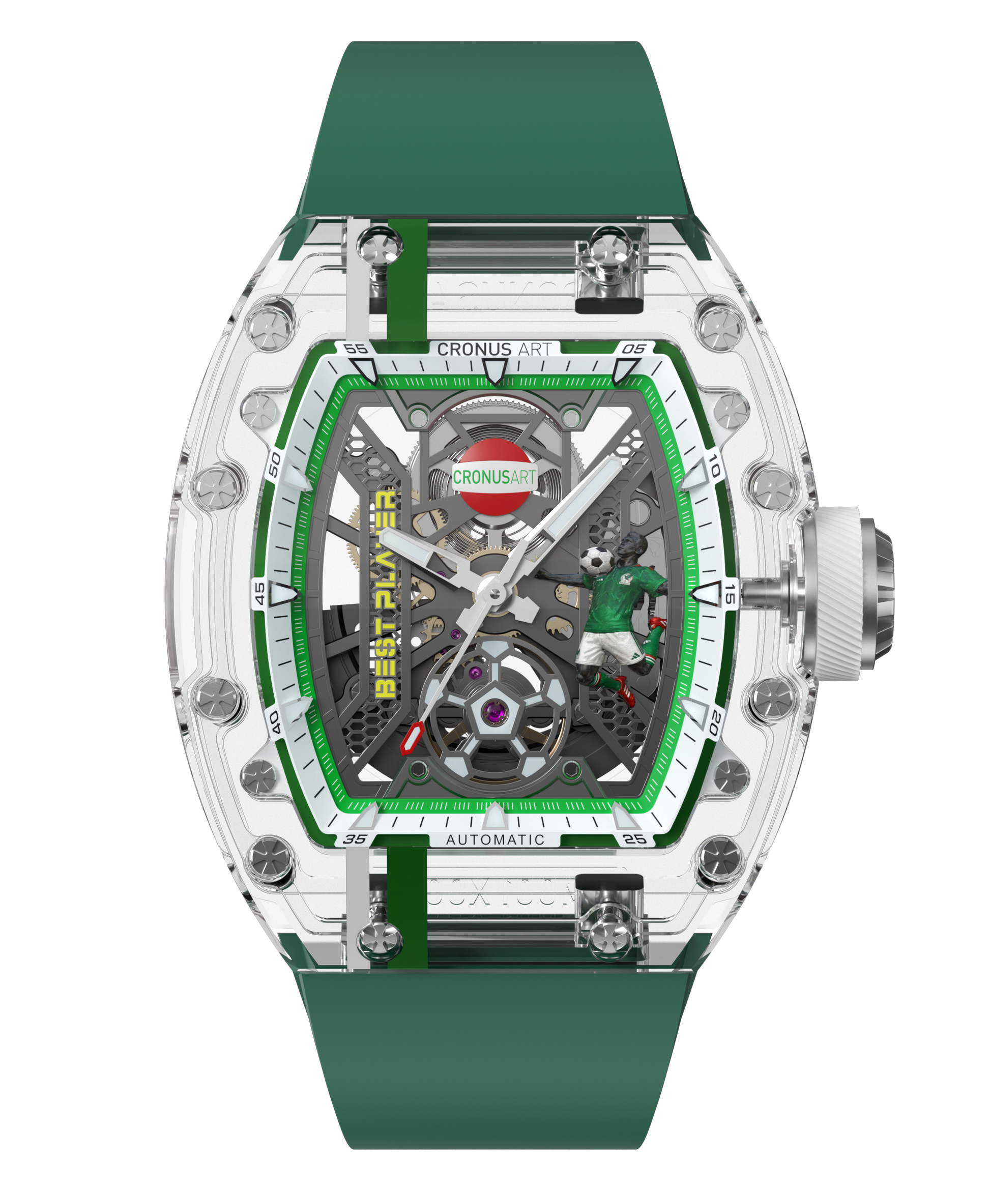 CronusArt CM001-097 Decisive Moment Crystal Mechanical Transparent Watch