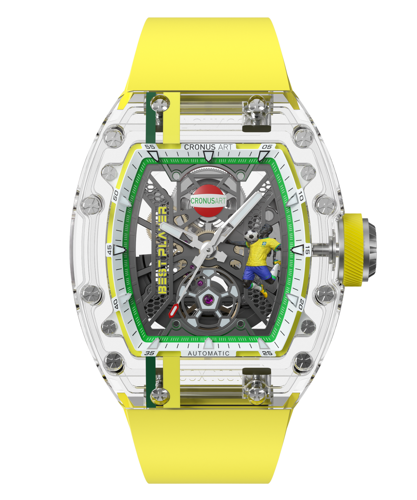 CronusArt CM001-097 Decisive Moment Crystal Mechanical Transparent Watch
