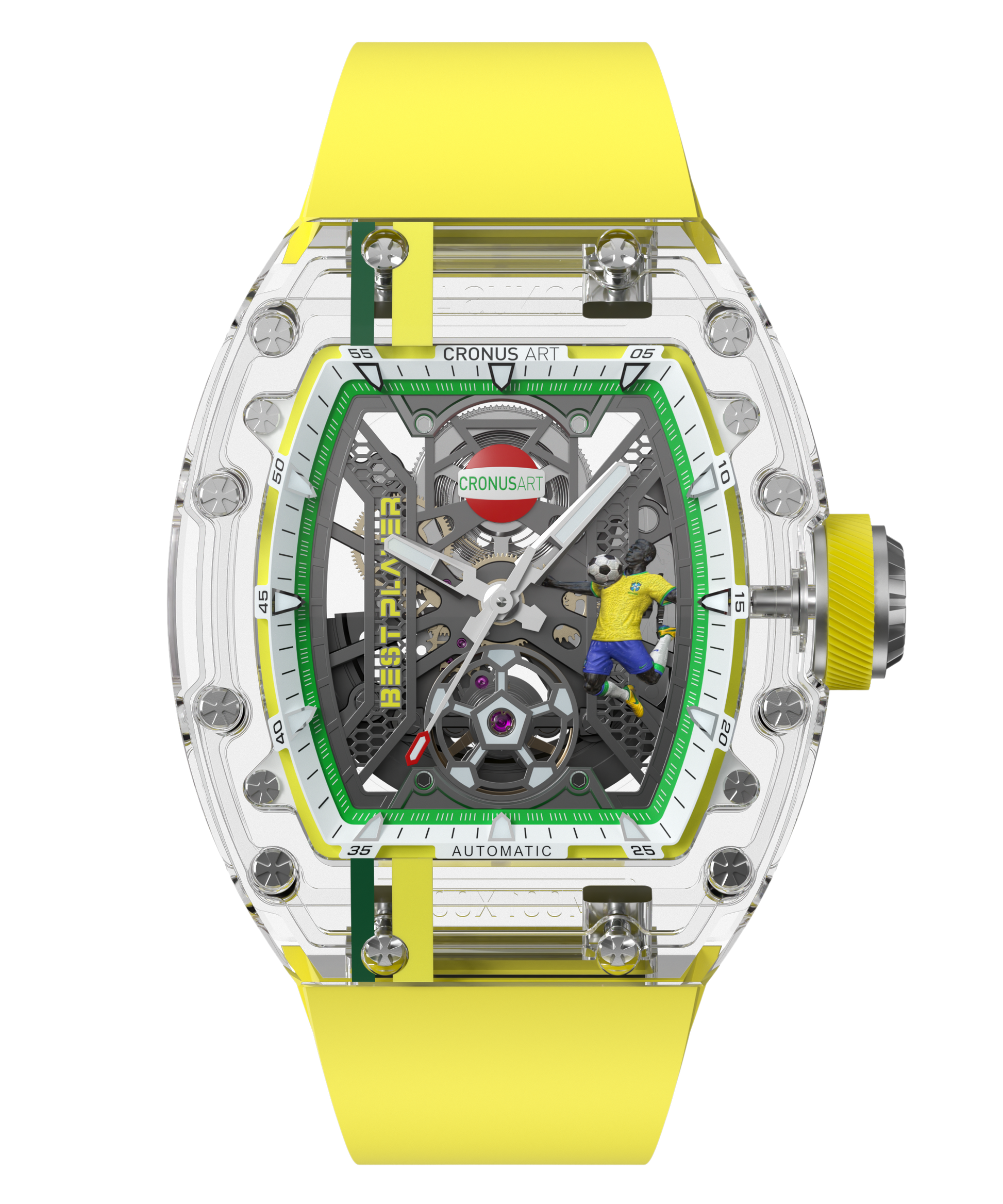 CronusArt CM001-097 Decisive Moment Crystal Mechanical Transparent Watch