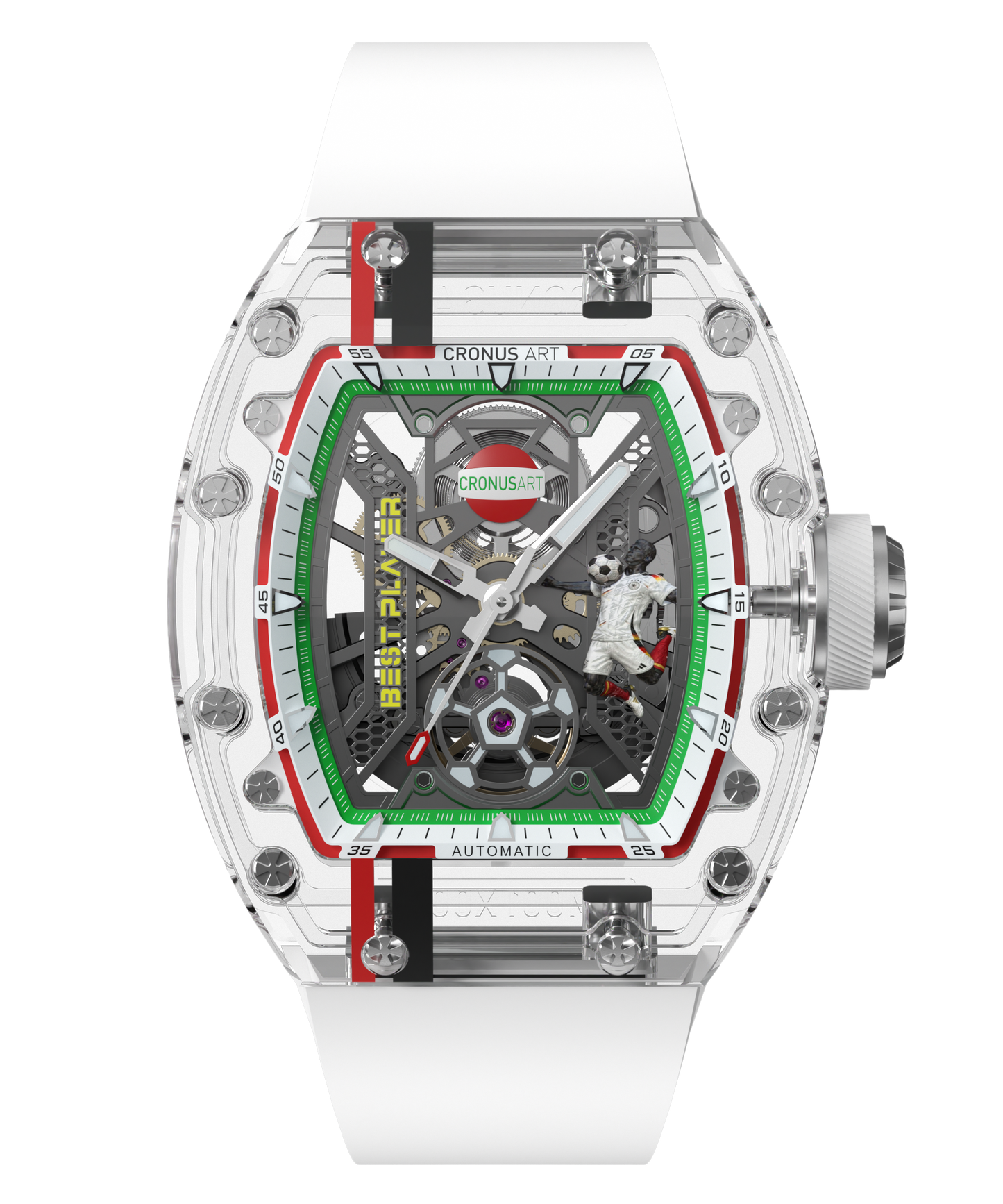 CronusArt CM001-097 Decisive Moment Crystal Mechanical Transparent Watch