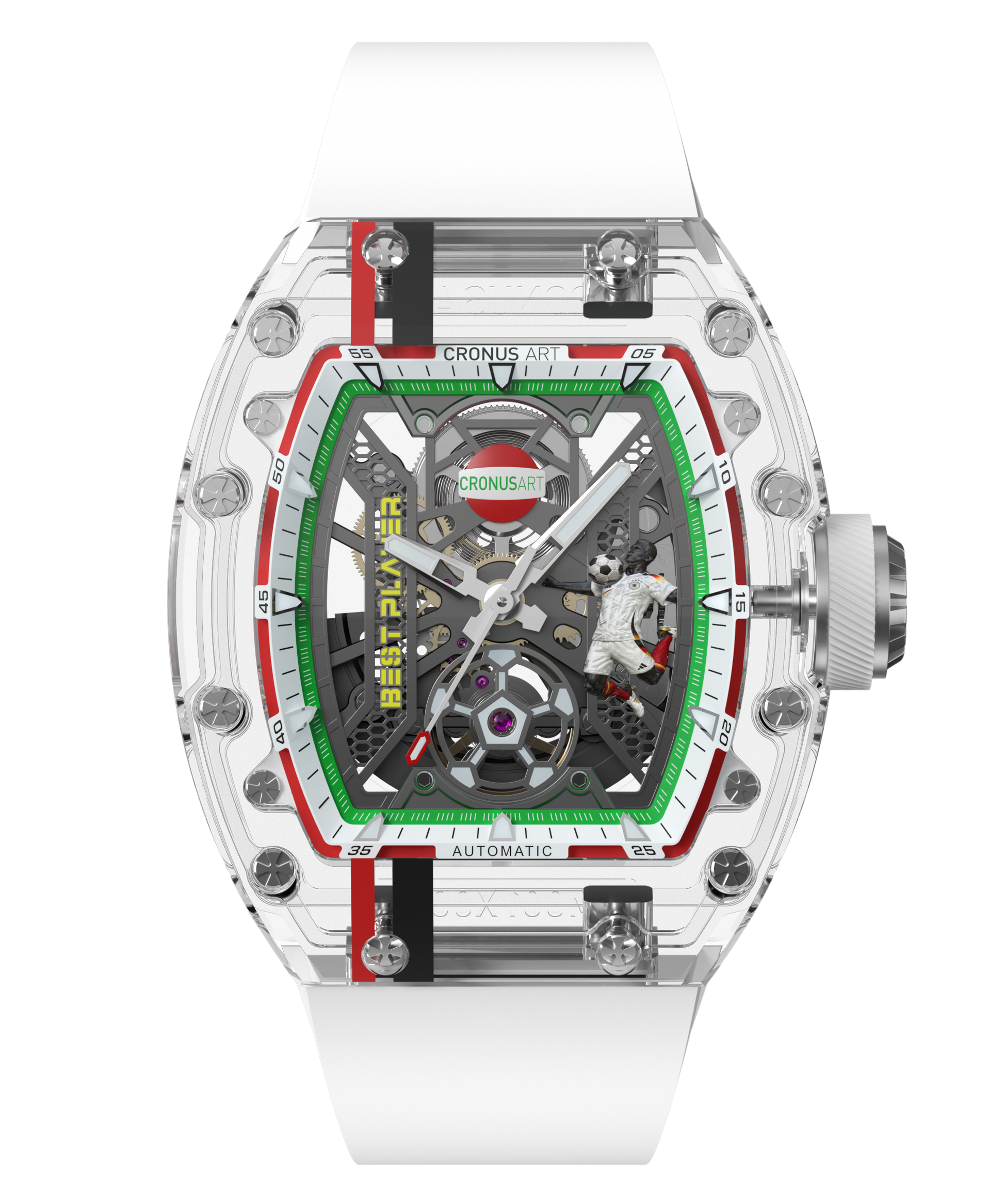 CronusArt CM001-097 Decisive Moment Crystal Mechanical Transparent Watch
