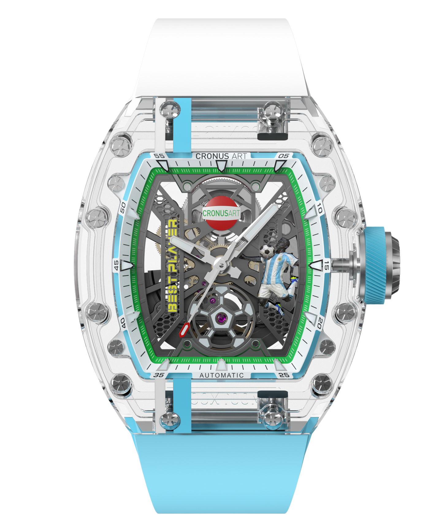 CronusArt CM001-097 Decisive Moment Crystal Mechanical Transparent Watch