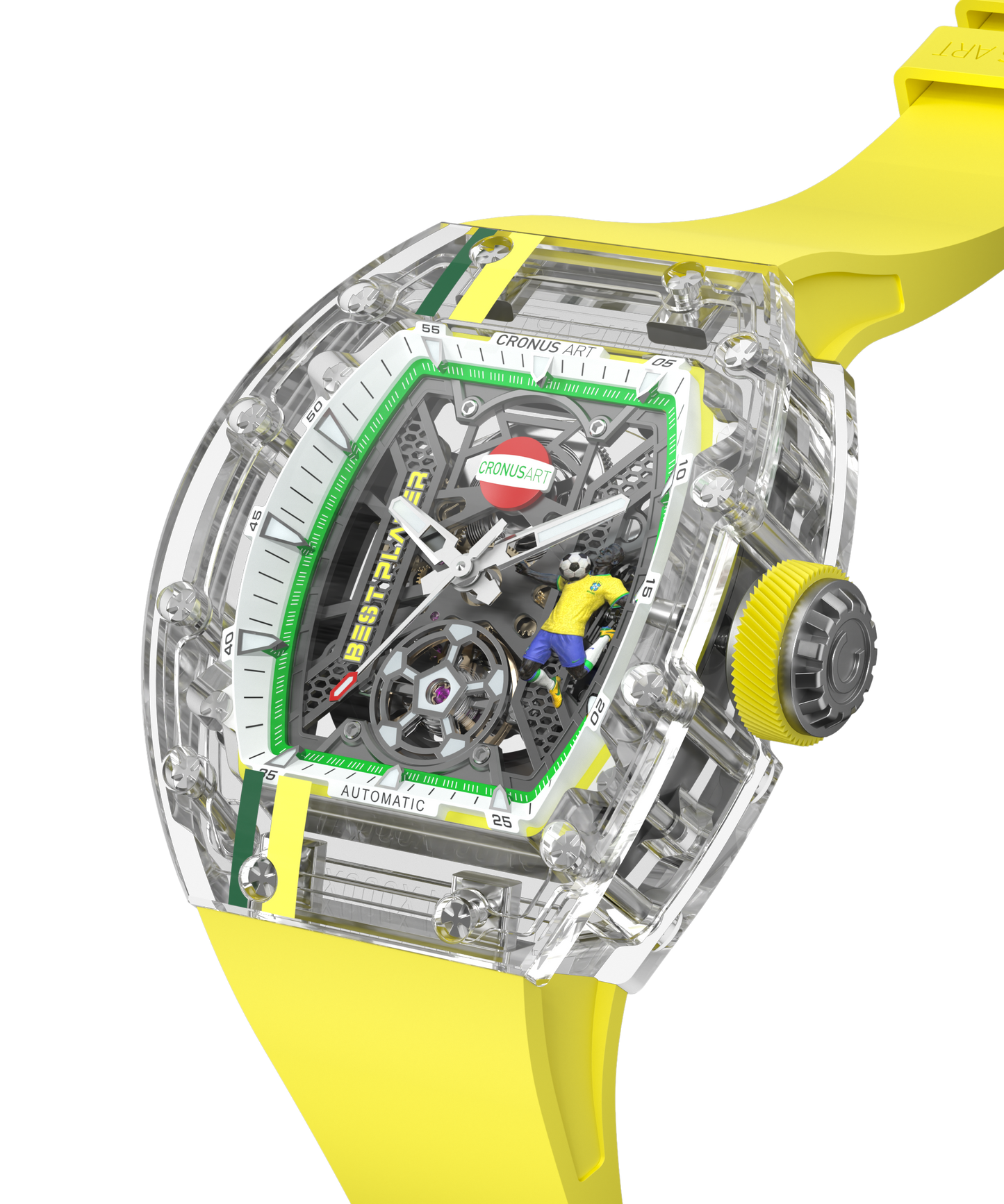 CronusArt CM001-097 Decisive Moment Crystal Mechanical Transparent Watch