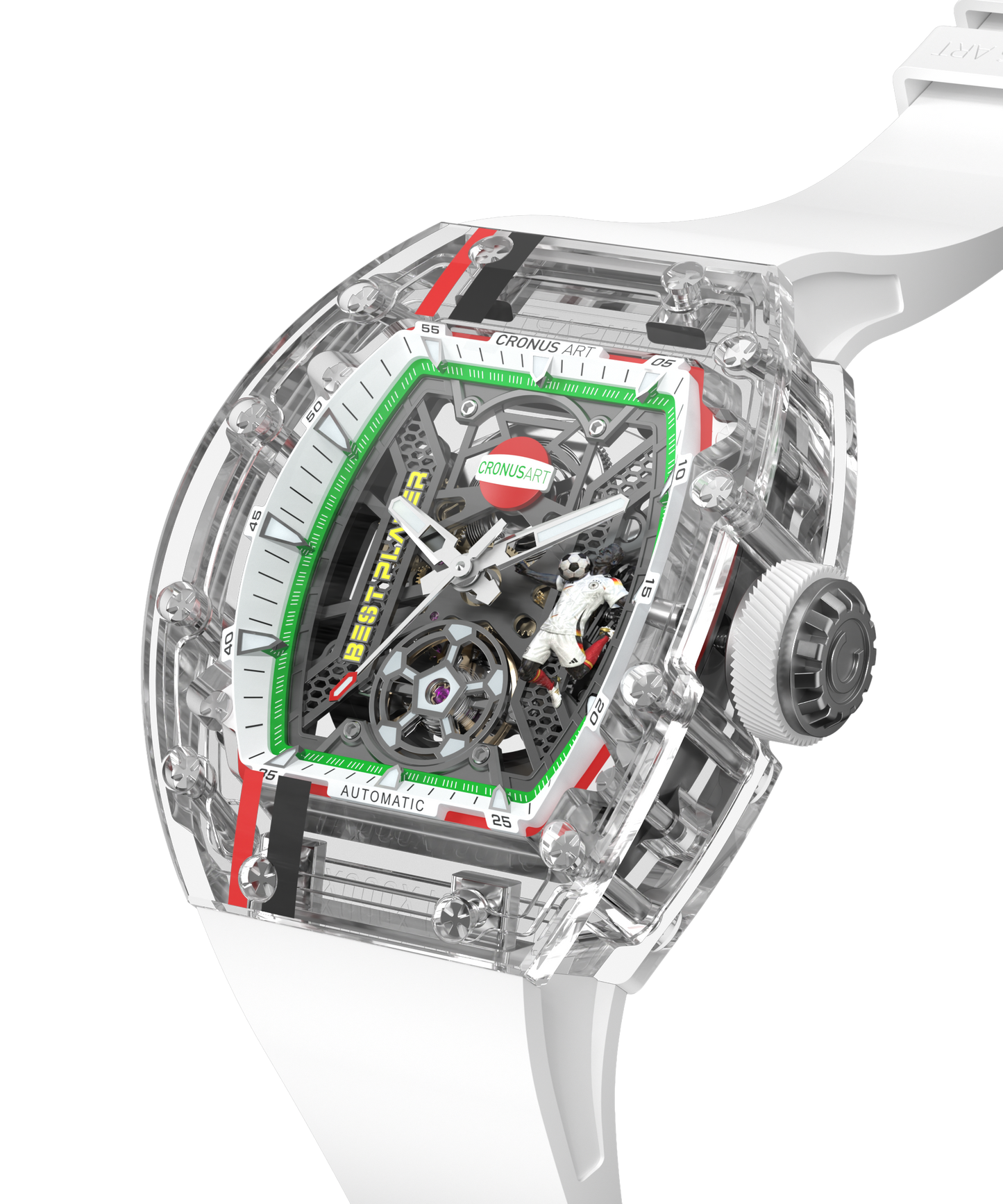 CronusArt CM001-097 Decisive Moment Crystal Mechanical Transparent Watch