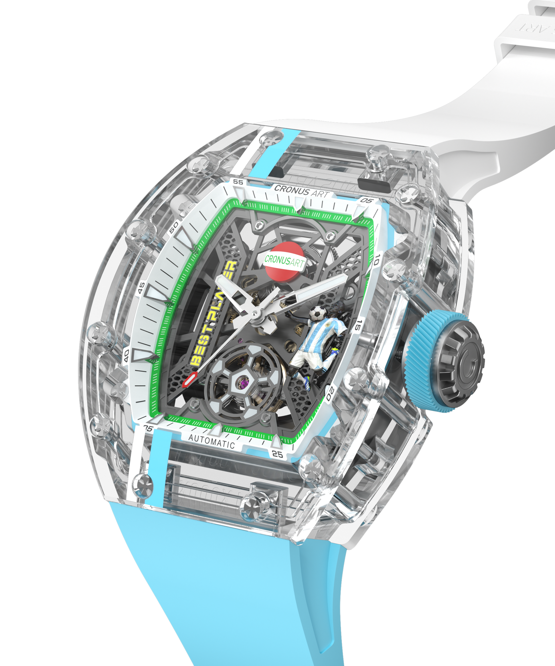 CronusArt CM001-097 Decisive Moment Crystal Mechanical Transparent Watch