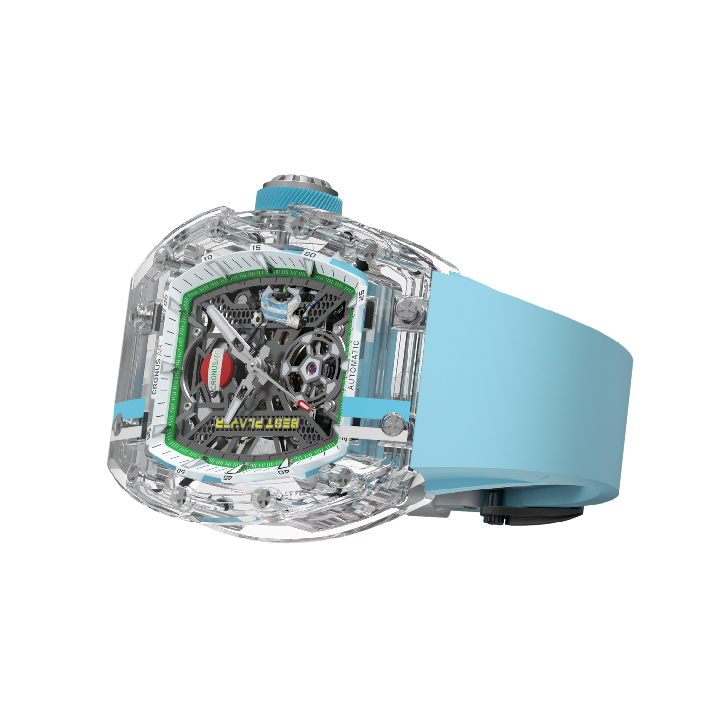 CronusArt CM001-097 Decisive Moment Crystal Mechanical Transparent Watch