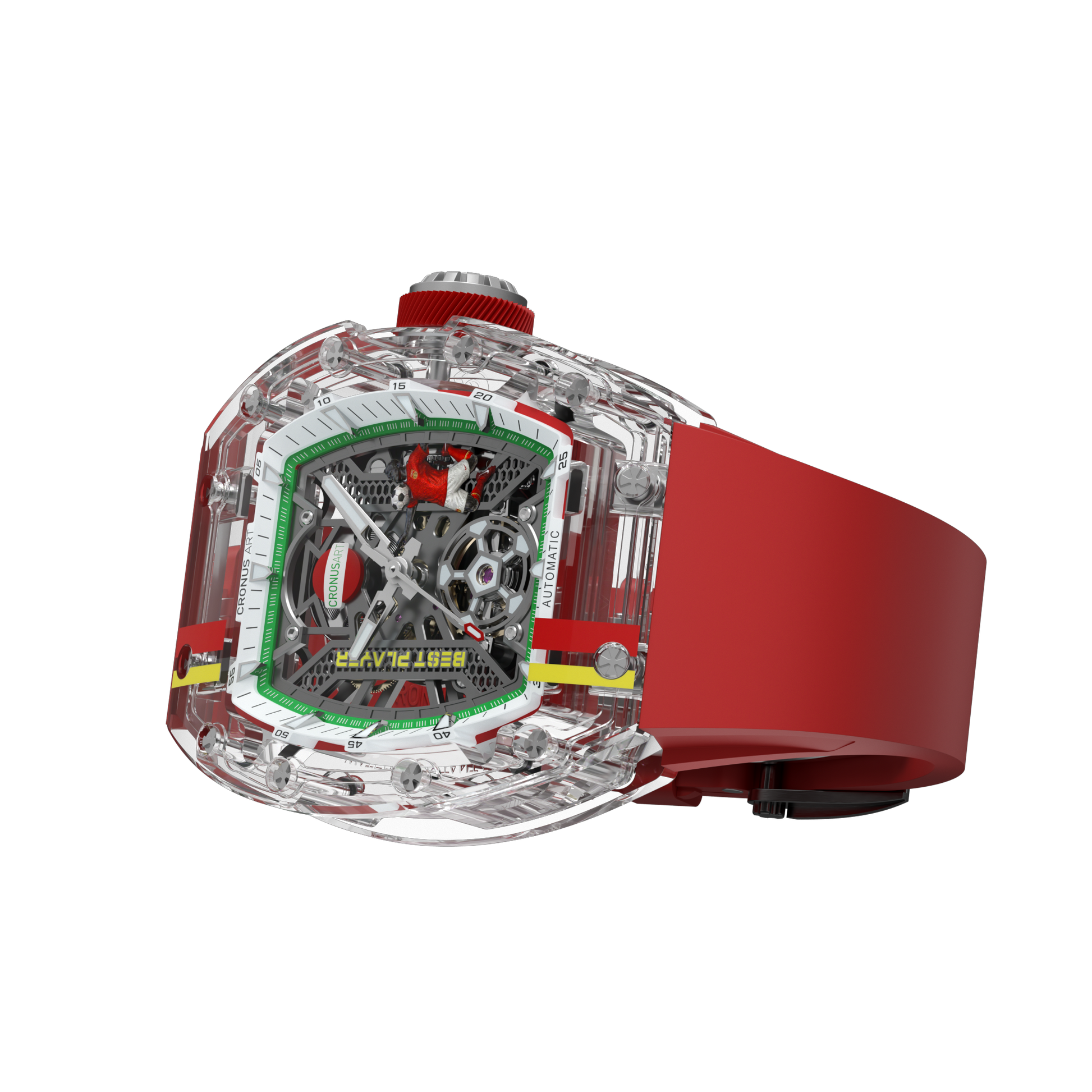 CronusArt CM001-097 Decisive Moment Crystal Mechanical Transparent Watch