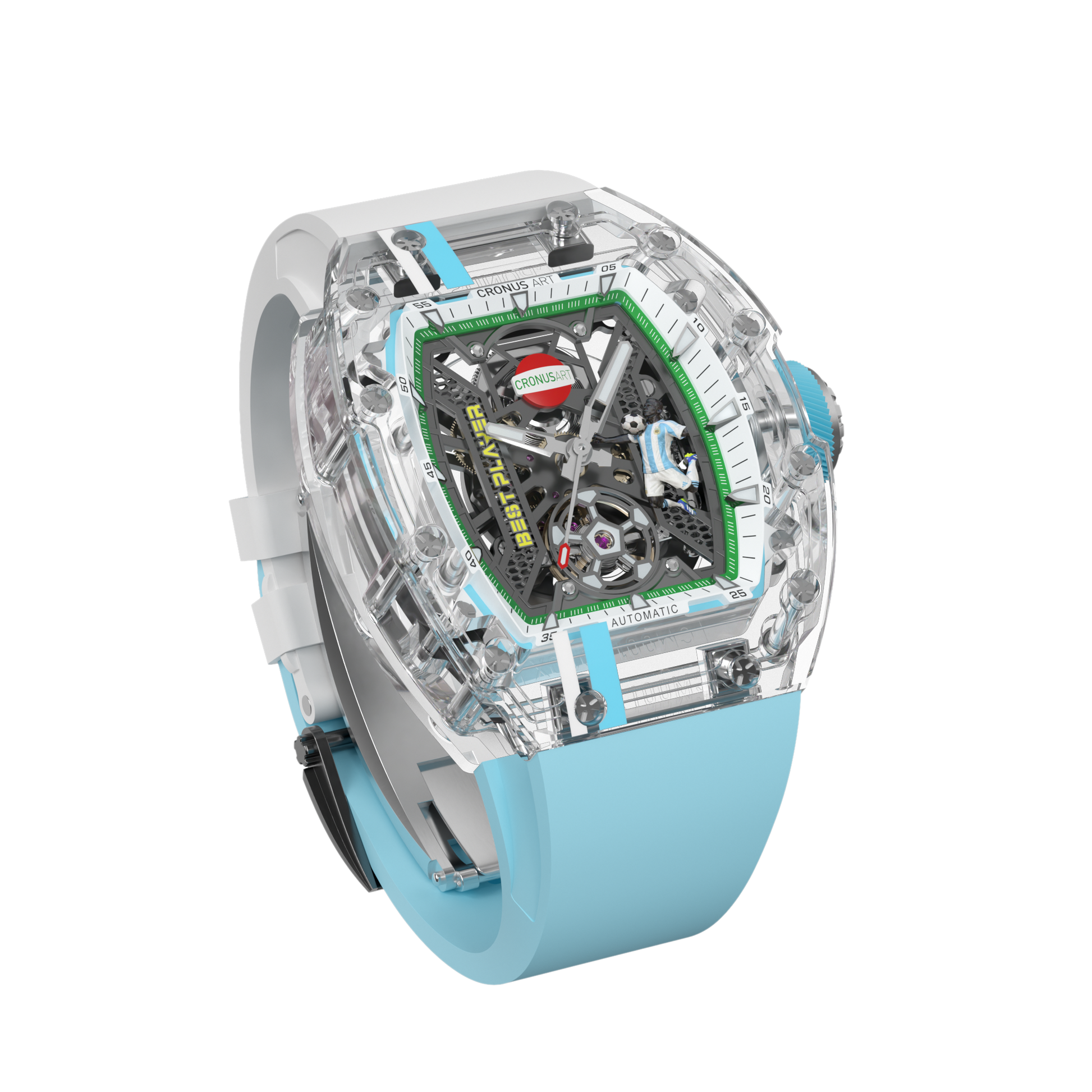 CronusArt CM001-097 Decisive Moment Crystal Mechanical Transparent Watch