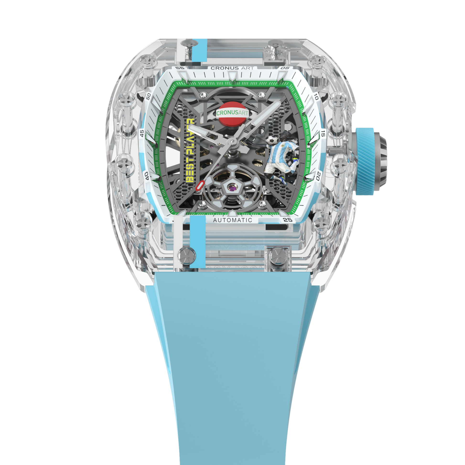 CronusArt CM001-097 Decisive Moment Crystal Mechanical Transparent Watch