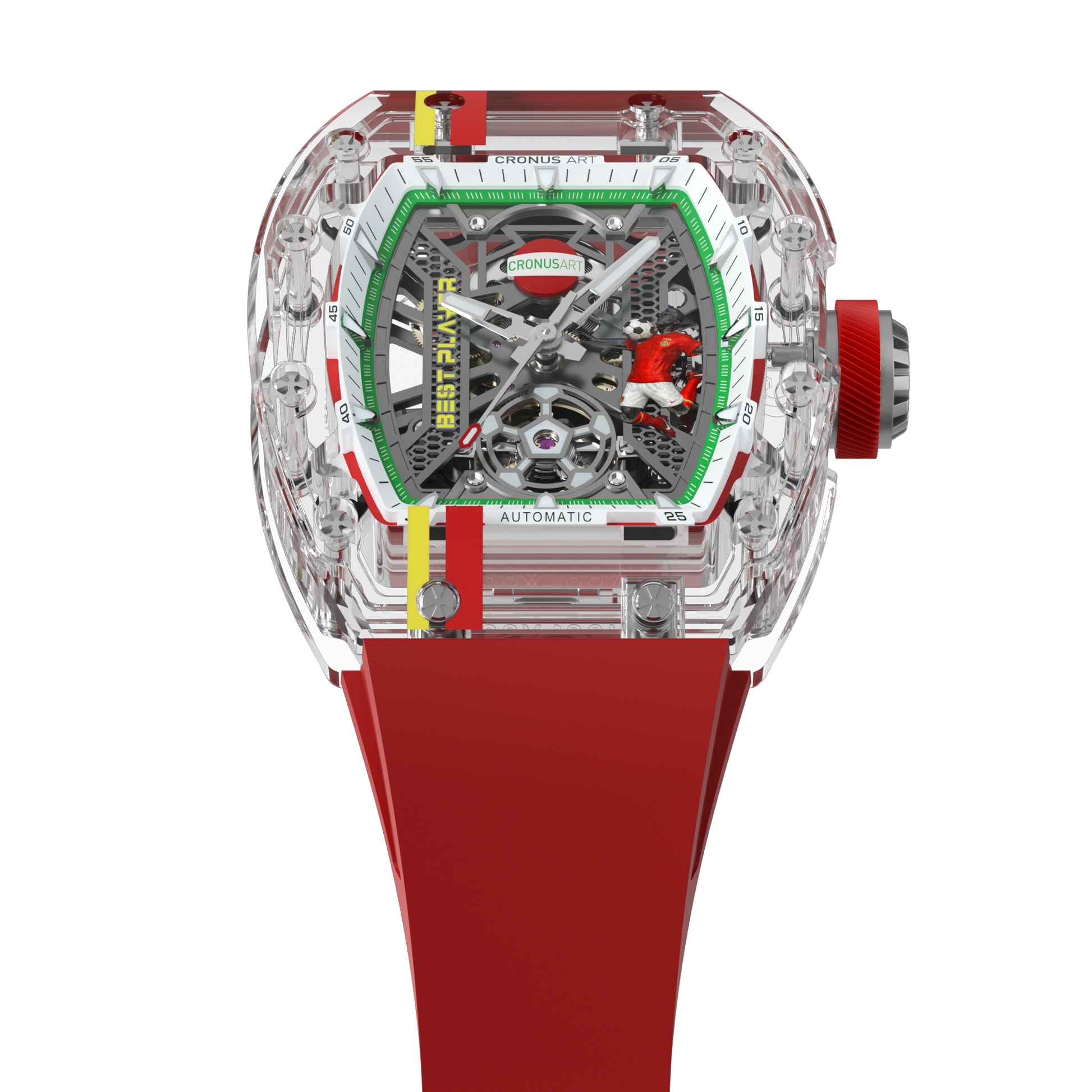 CronusArt CM001-097 Decisive Moment Crystal Mechanical Transparent Watch