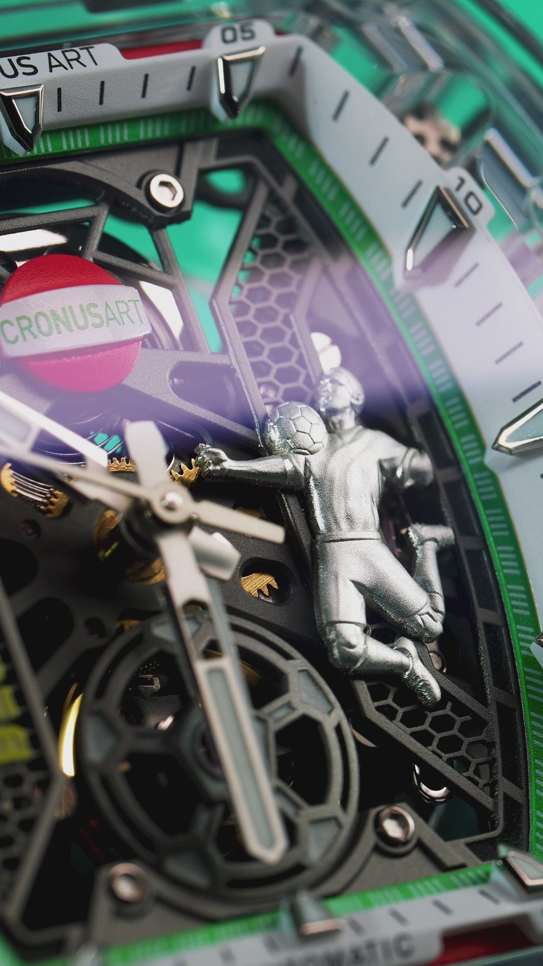 CronusArt CM001-097 Decisive Moment Crystal Mechanical Transparent Watch